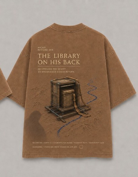 THE LIBRARY ON HIS BACK — achterkant hoofdstukbeeld