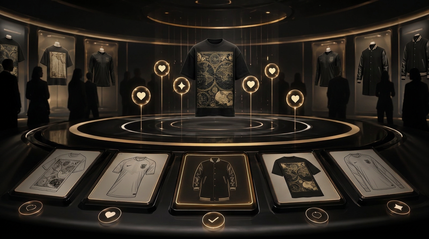Inner Circle die signalen geeft op MATAGI t-shirts, jerseys en varsity coats in de signal room