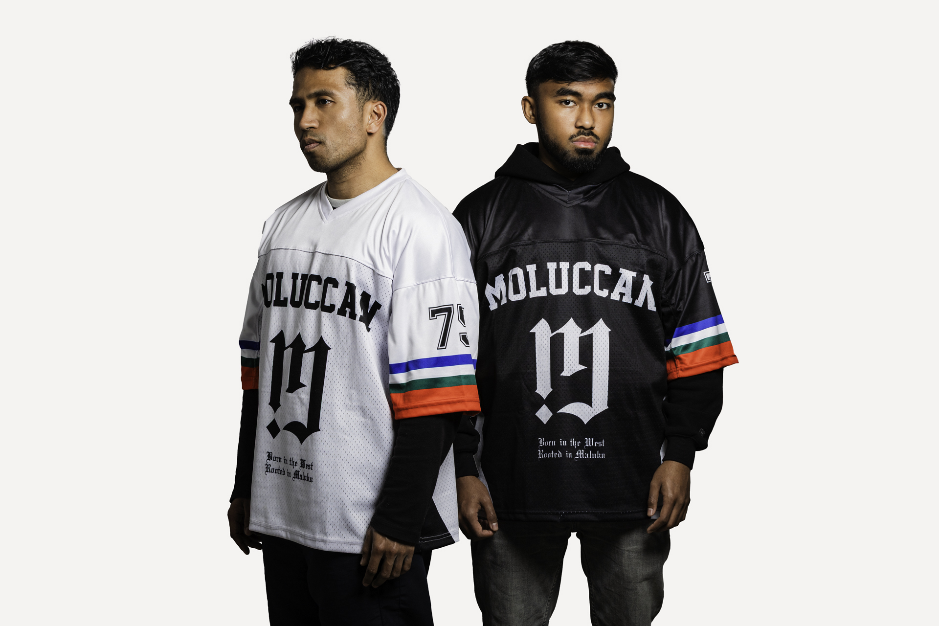 Matagi Moluccan Jersey in zwart en wit
