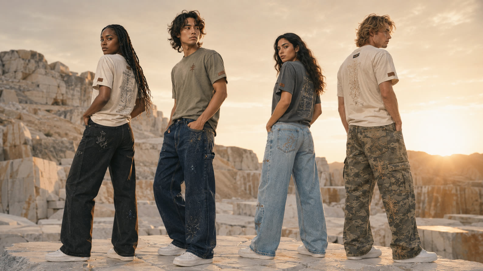 HUMANITY denim in campagnebeeld